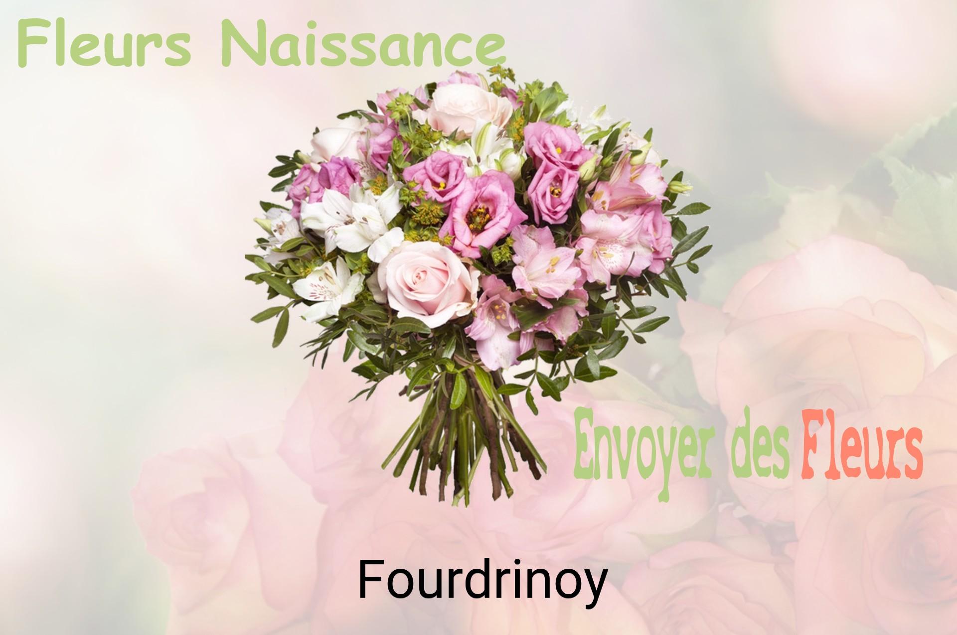 Bouquet de fleurs de naissance livré à Fourdrinoy
